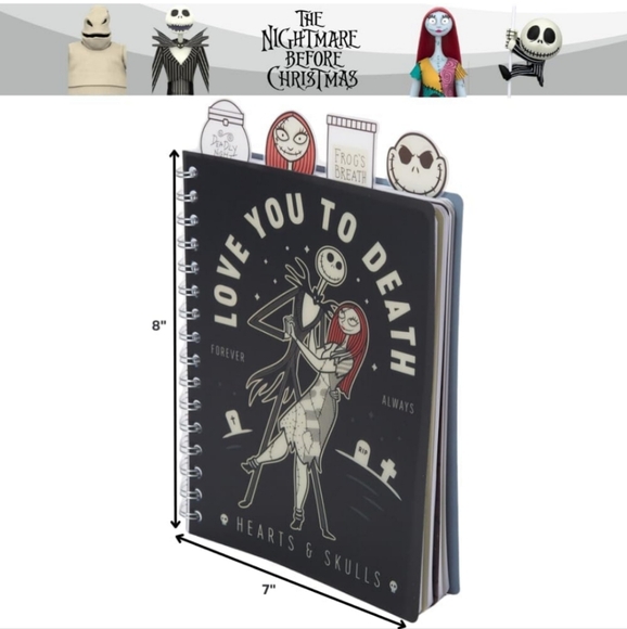 Nightmare Before Christmas Tabbed Journal NWT - Picture 5 of 7